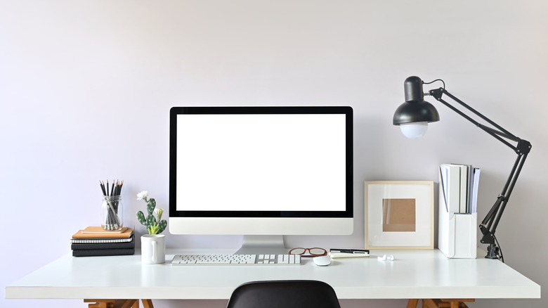 Desk setup to help with posture