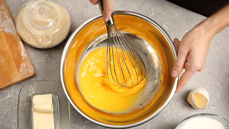 Person making gravy