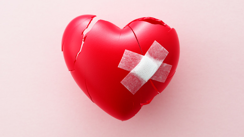 bandages mending broken heart