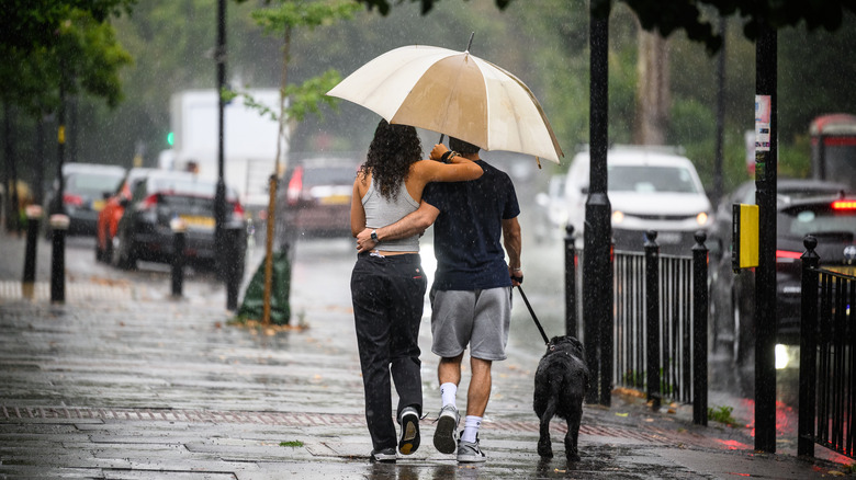 Couple going for a walk together