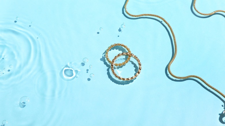 Jewelry in water