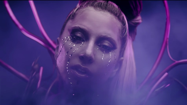 Lady Gaga appears in the Rain On Me music video