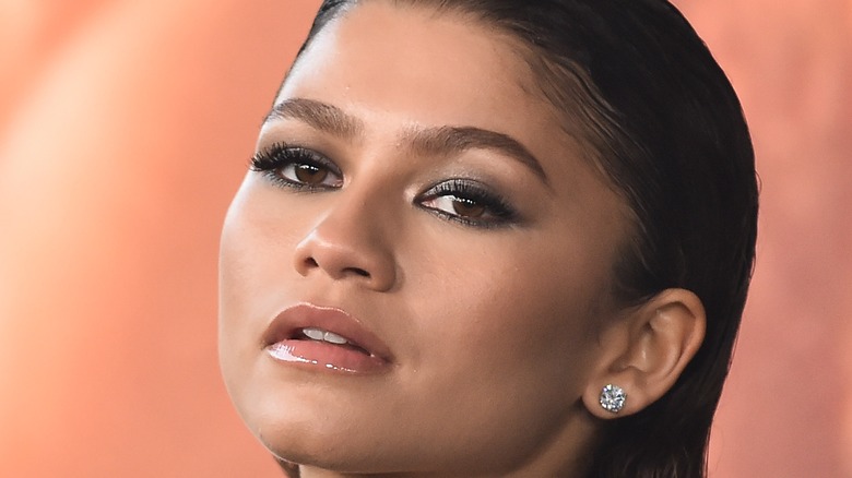 Zendaya slicked back hair