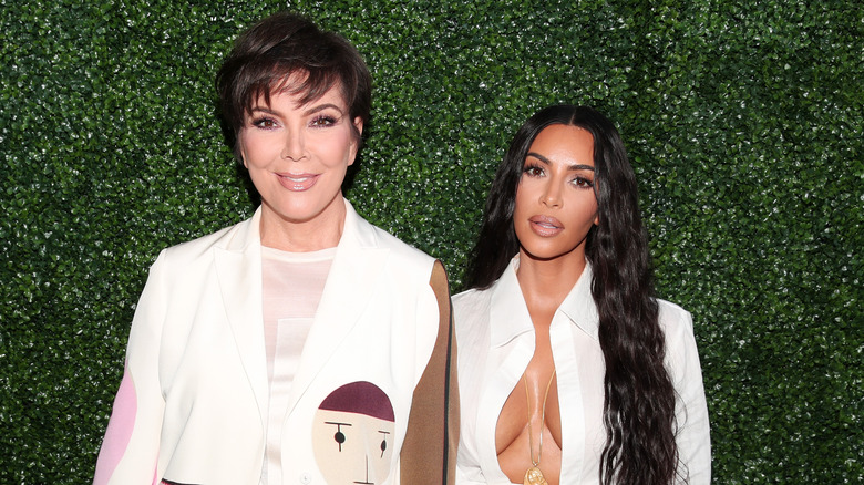 Kris Jenner and Kim Kardashian posing together