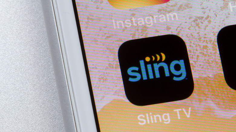 The Sling TV app 