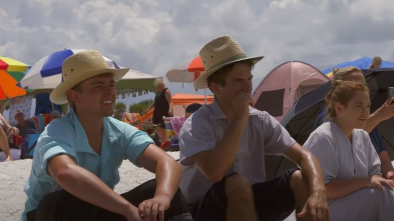 Return to Amish beach scene