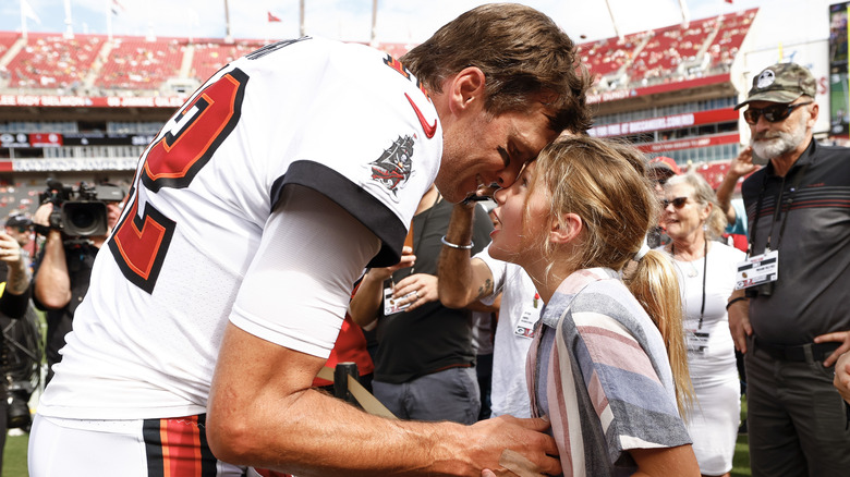 Tom Brady with his daughter Vivian