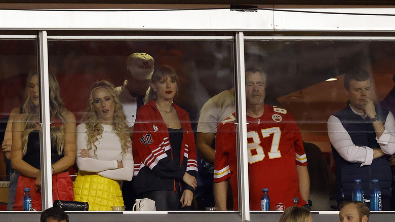 Taylor Swift at a Chiefs game with Ed Kelce
