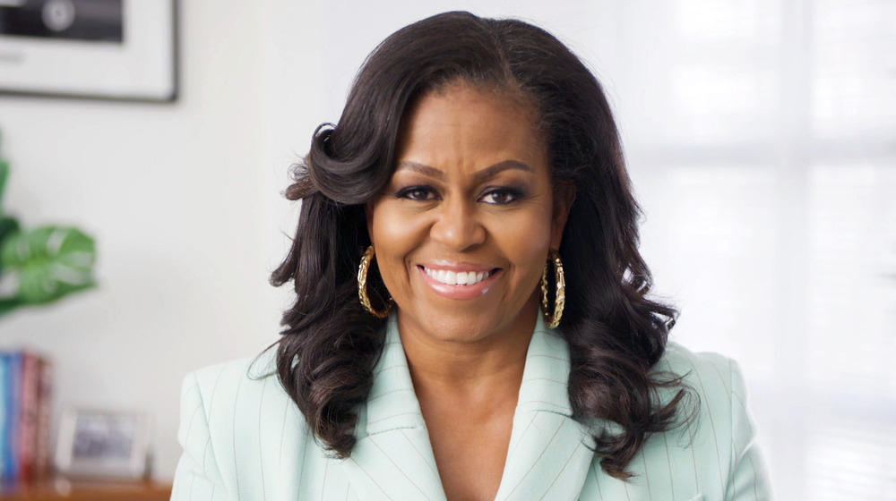 Michelle Obama smiling