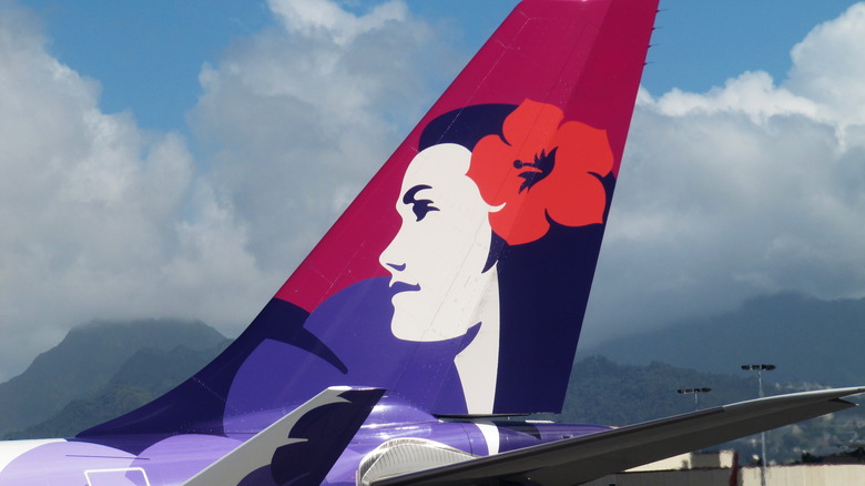 Hawaiian Airlines plane tail