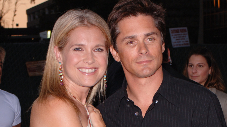 Melissa Reeves and Billy Warlock smiling