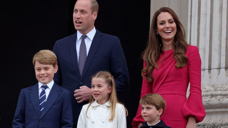 Royal family on the balcony 