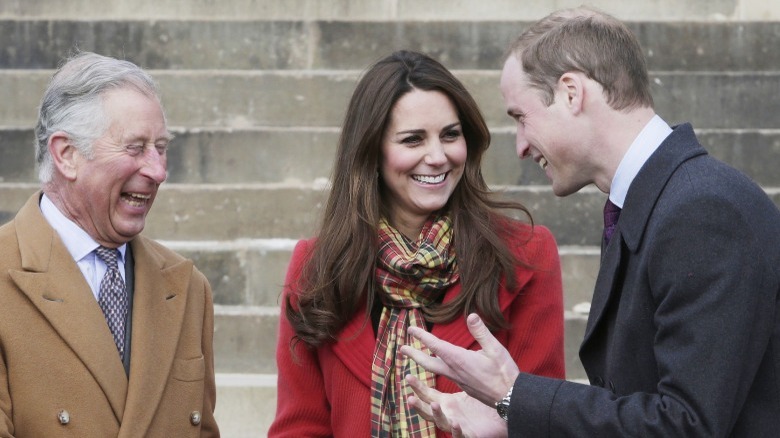 King Charles with Prince William