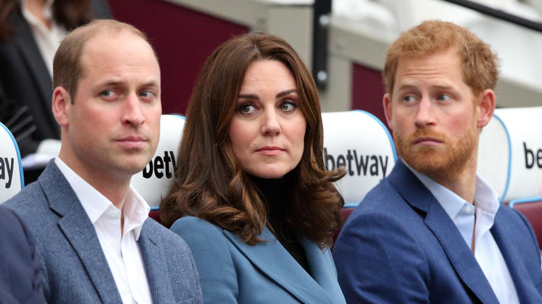 Prince William, Kate Middleton, and Prince Harry