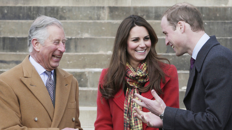 King Charles III, Prince William and Princess Catherine at an event 