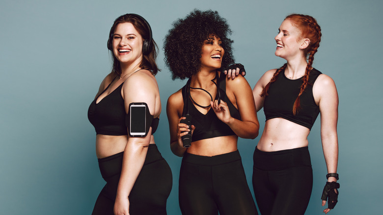 body diversity, showing women of all perfect body types