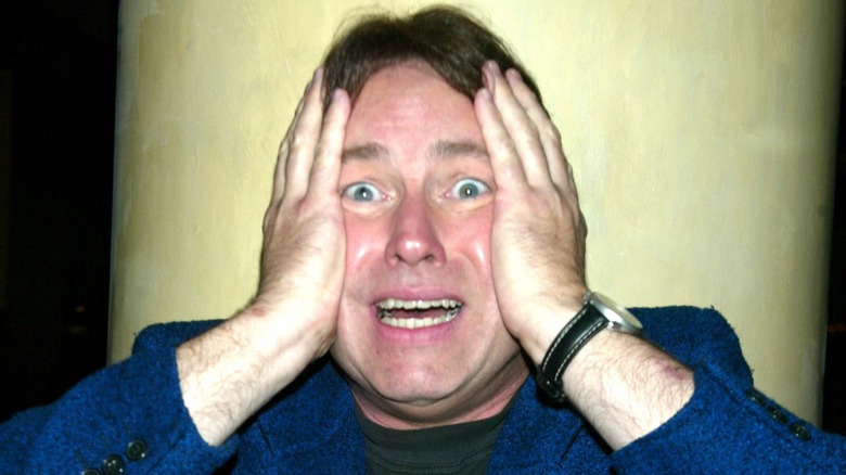 Three's Company's John Ritter looking horrified