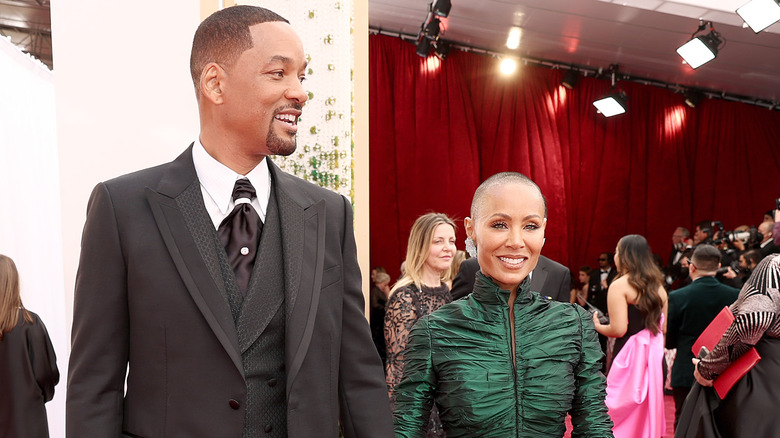 Will Smith and Jada Pinkett Smith on the Oscars red carpet