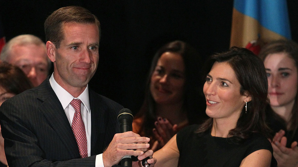 Hallie and Beau Biden at an event