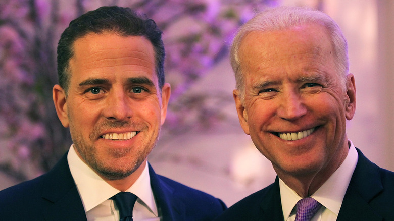 Hunter Biden next to Joe Biden