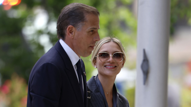 Melissa Cohen smiling at Hunter Biden