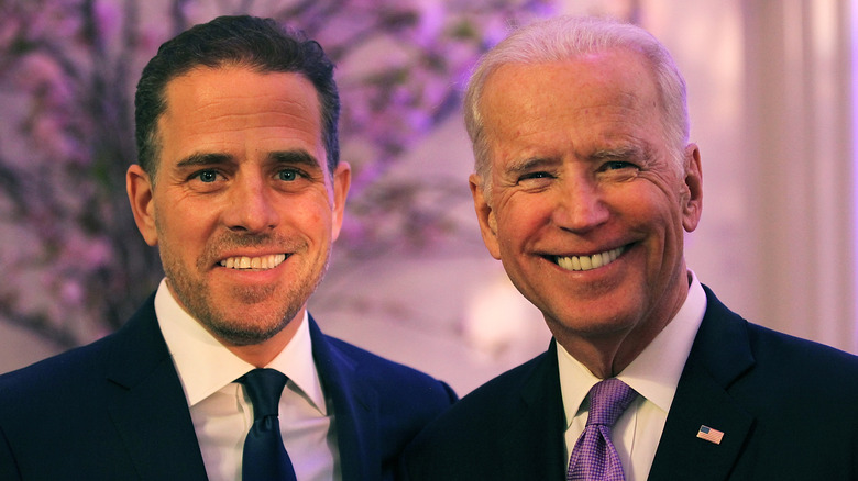 Joe and Hunter Biden smiling