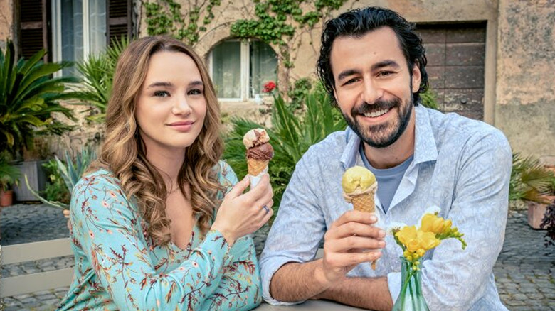 King and Rosiello enjoying gelato