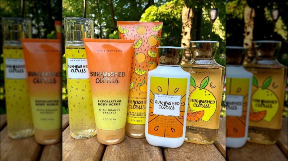 Sun-Washed Citrus products from Bath & Body Works