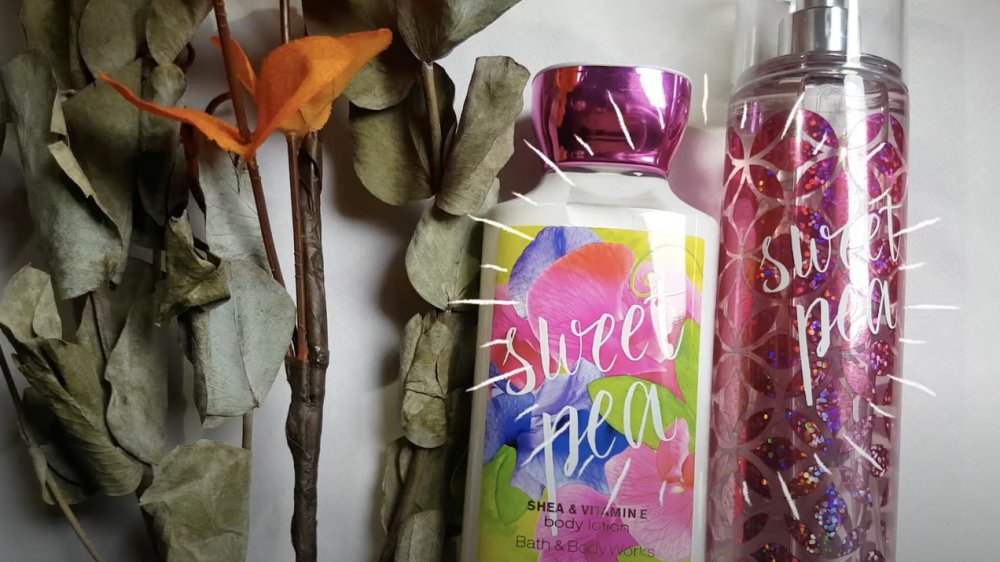 Sweet Pea products from Bath & Body Works