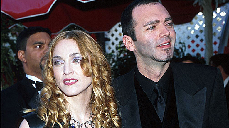 Christopher Ciccone and Madonna smiling