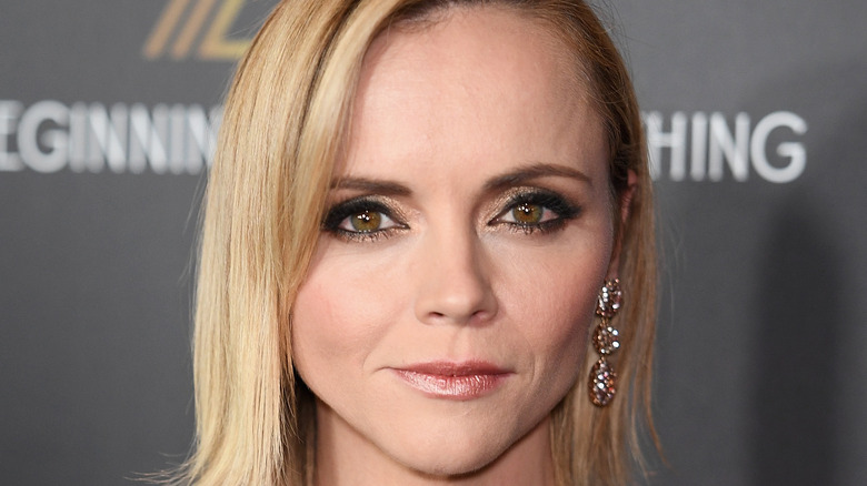 Christina Ricci poses on the red carpet