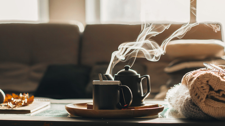 Cup of coffee on a table 