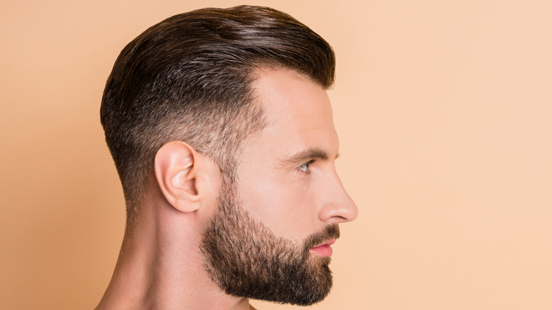 man with clean haircut