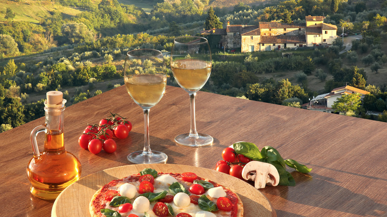 Wine, Pizza, and Great View of Florence