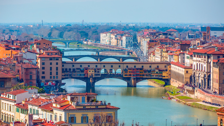 Ponte Vecchio Bridge over Arno River