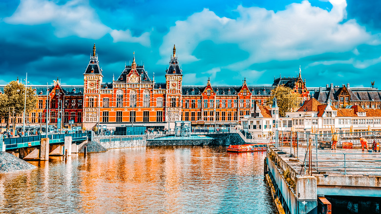 Amsterdam, Netherlands cityscape