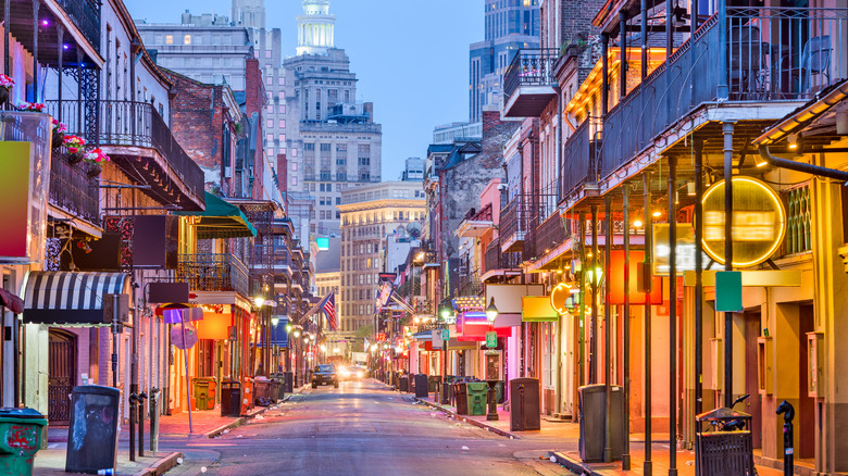 Bourbon Street in New Orleans, Louisiana