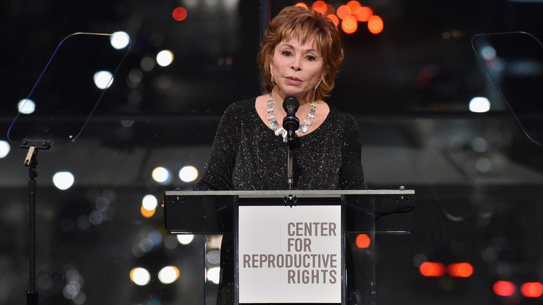 Isabel Allende posing in 1994