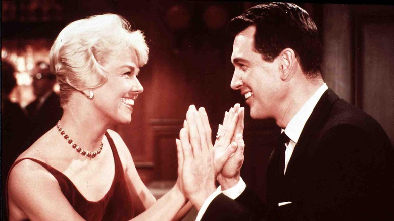 Doris Day and Rock Hudson smiling 