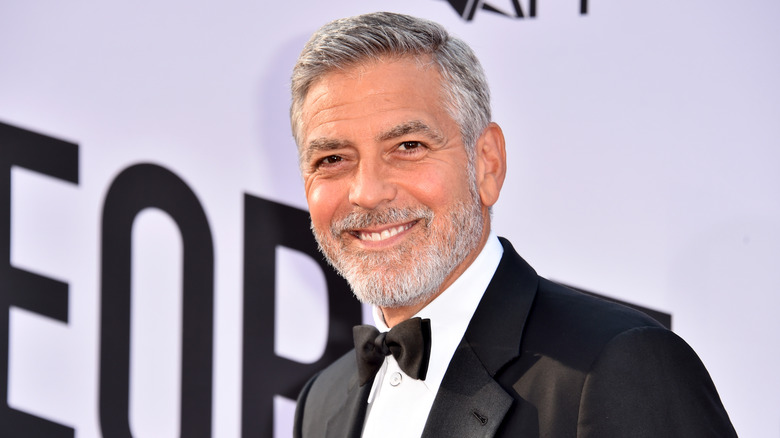 George Clooney on the red carpet. 