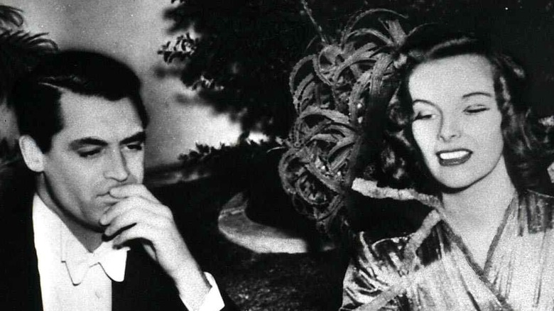 Cary Grant and Katharine Hepburn posing