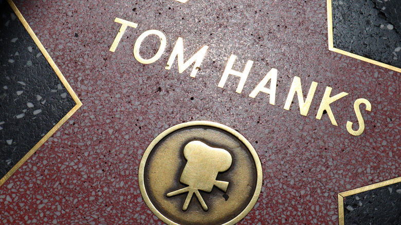 Tom Hanks' star on the walk of fame.