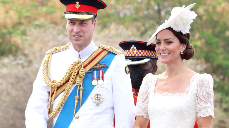 Prince William and Kate Middleton in Jamaica in 2022