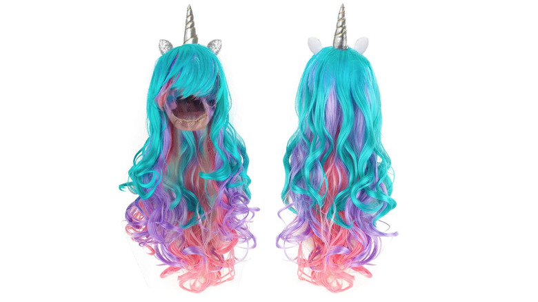 Colorful unicorn wig