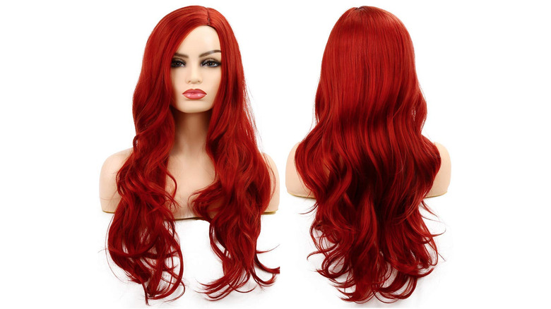 Long red wig