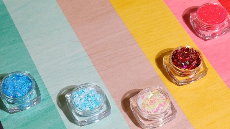 Assorted glitters from Midas Cosmetics