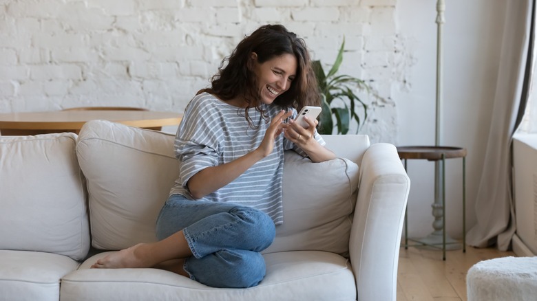 Laughing woman