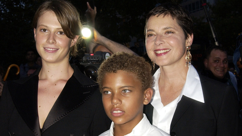 Isabella Rossellini with children