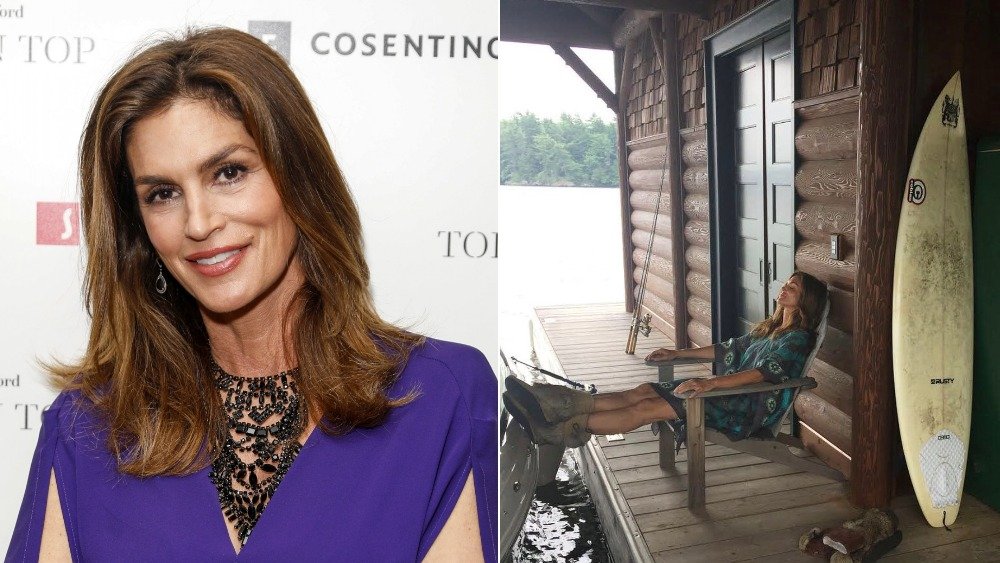 Cindy Crawford at her lake house, a lavish celeb home