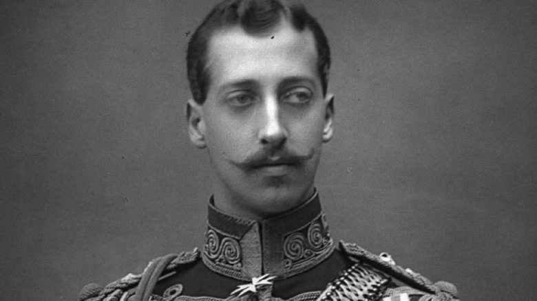 Prince Albert Victor posing